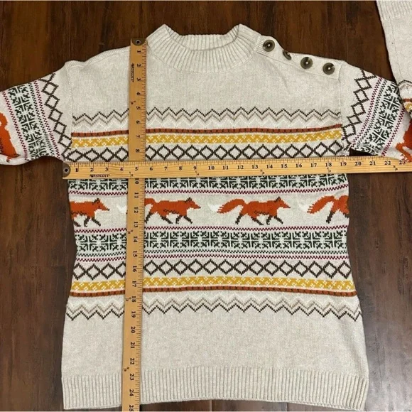 Talbots Fair Isle Fox Sweater - Picture 5 of 7